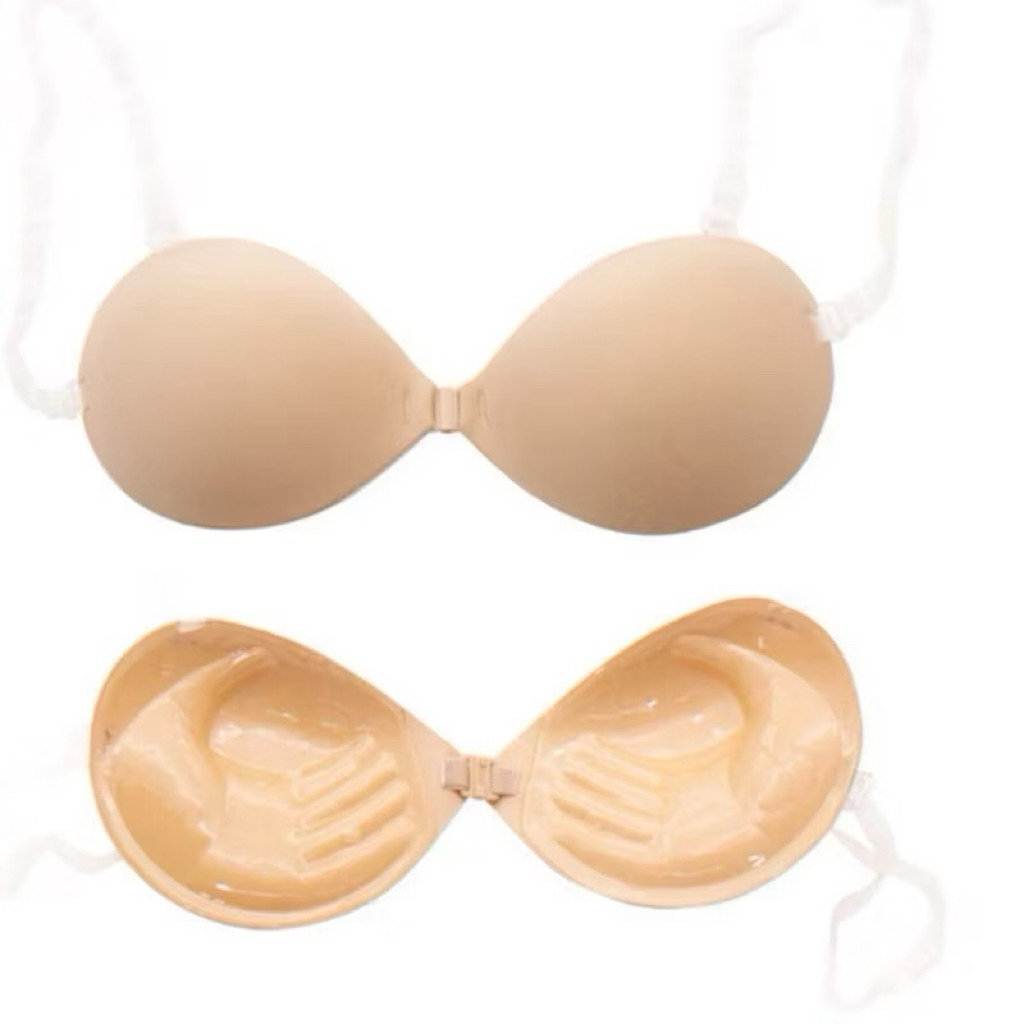 บราปีกนกทรงDoom 📌แถมสายใสทุกตัว  เสริมฟองน้ำ3ซม. รุ่น3D  ตะขอหน้า บรา ติดทน กาวแน่น อกชิด โดนน้ำได้