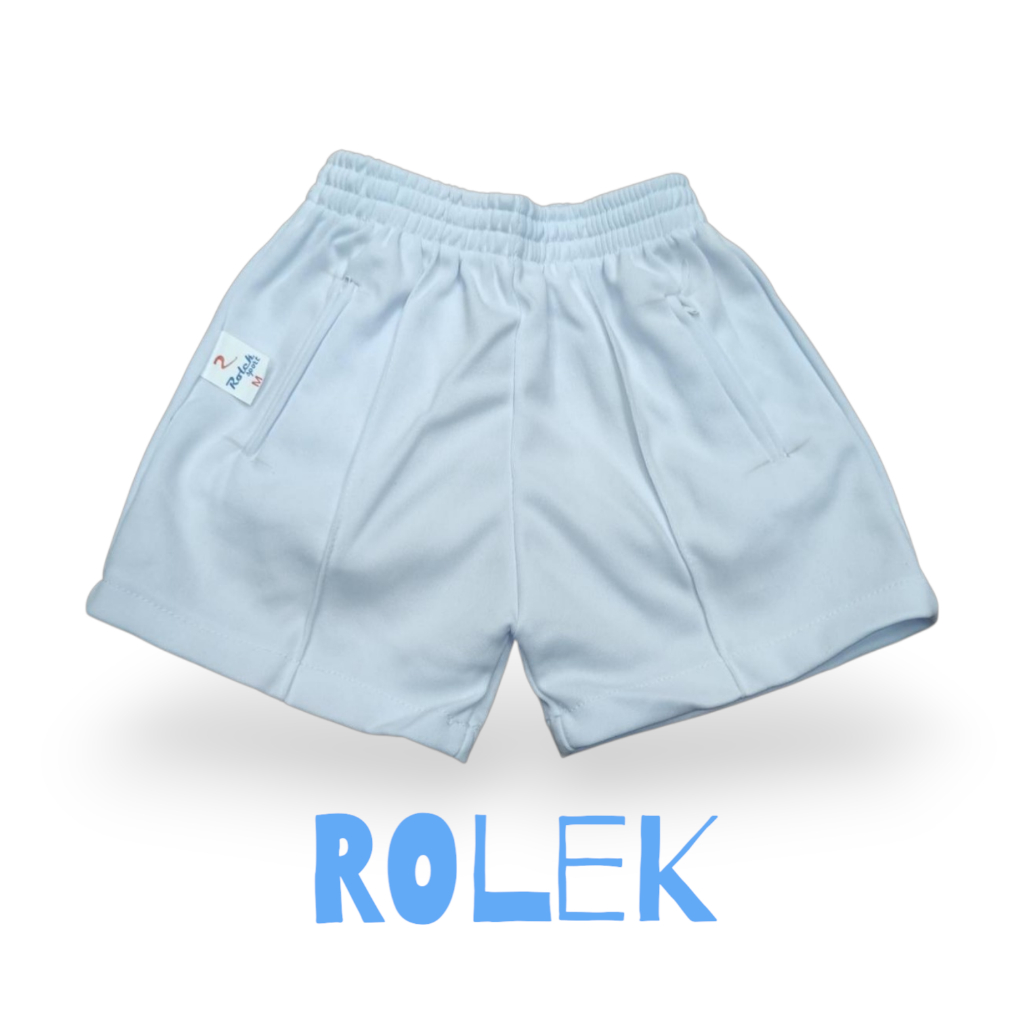 กางเกงวอร์มขาสั้นเด็กนักเรียน เด็กอนุบาล Rolek