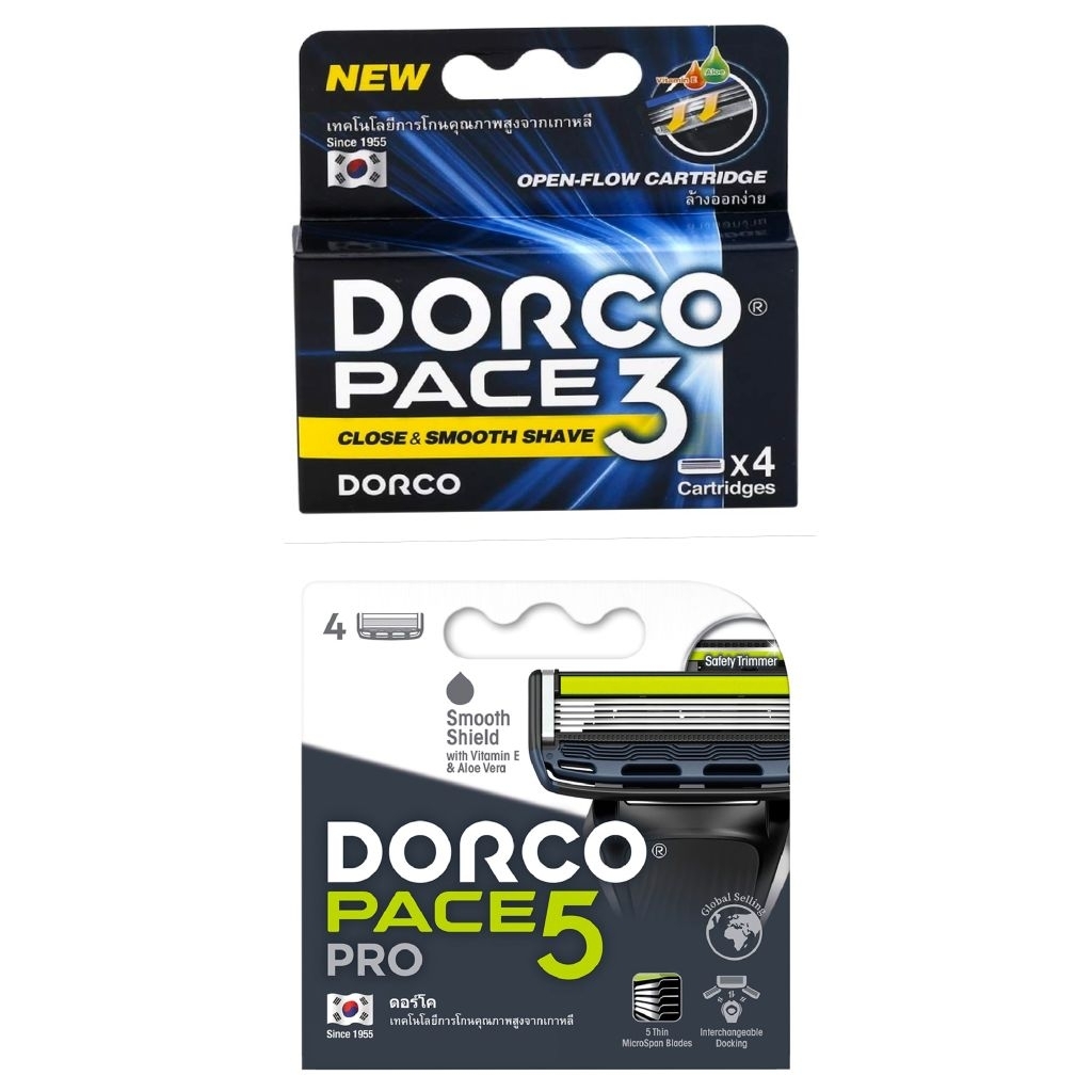Dorco ดอร์โค ใบมีดโกนหนวด 1กล่อง บรรจุ ใบมี4ชิ้น - รูปที่ 2