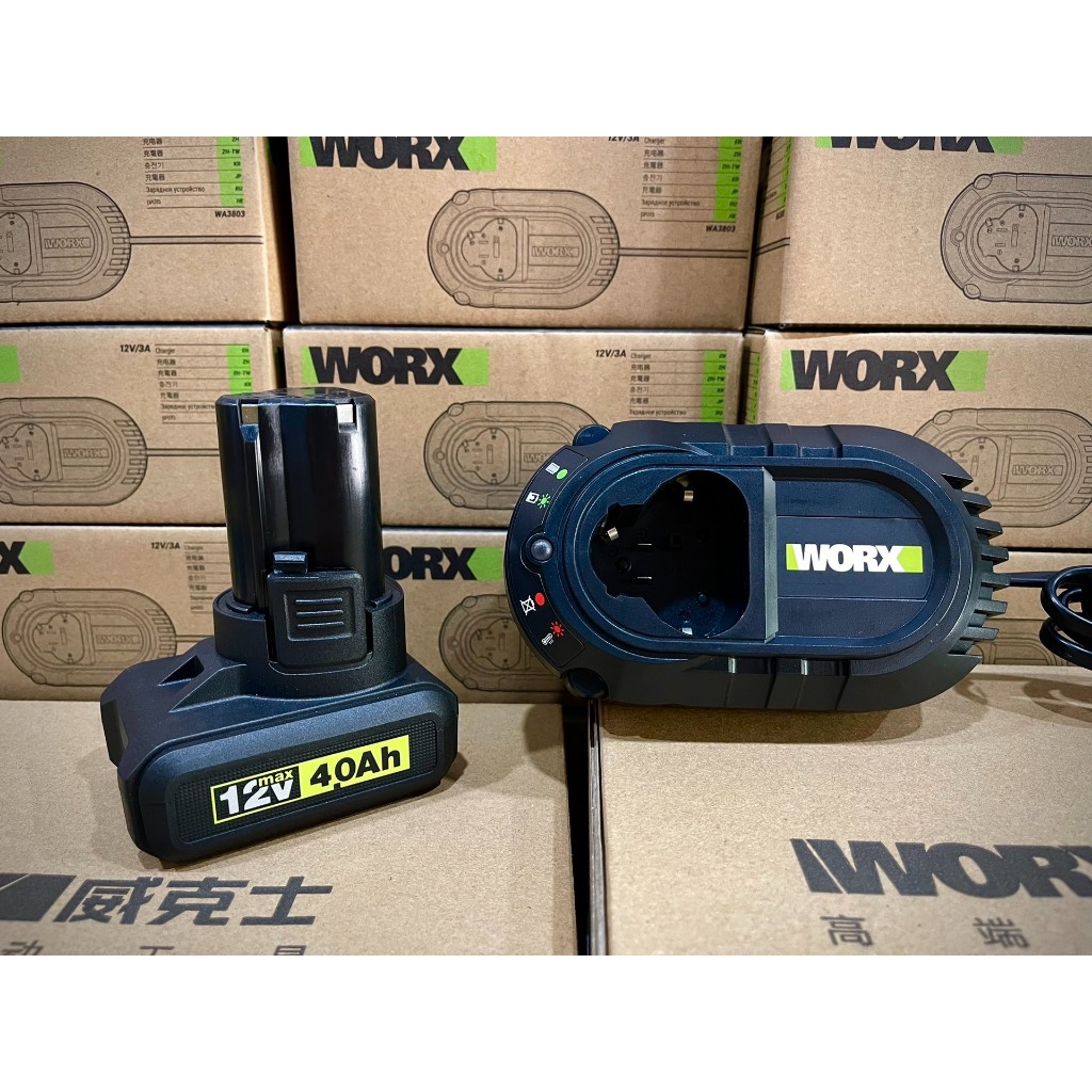 🔋Worx WA3534 แบตเตอรี่ลิเธียม 12V 4.0Ah | แท้ | ใช้งานยาวนาน