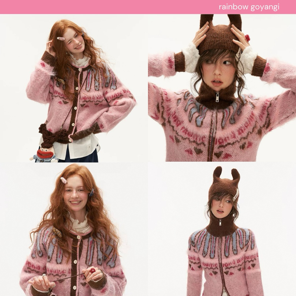 MAMC Fair Island Sweater Cardigan 🍒🎀