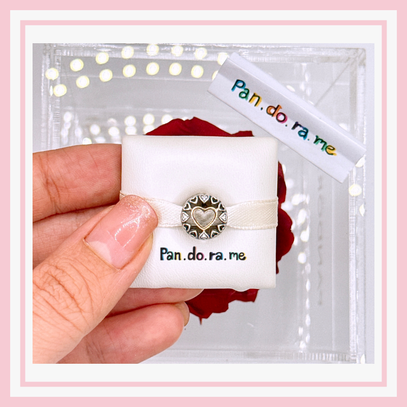 [พร้อมส่ง สินค้าแท้ 💯] *ชาร์มหัวใจแพน.โด.ร่า** pan.do.ra GOLD CHARM ZIRCONIA CIRCLE OF LOVE