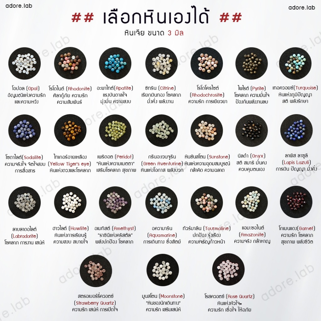 กำไลเชือกหินนำโชค ลาพิสลาซูรี (Lapis Lazuli) สั่งทำได้ หินธรรมชาติแท้ ราคา ถูกที่สุด ดีลบีเคเค แกลเลอรีภาพที่ 6