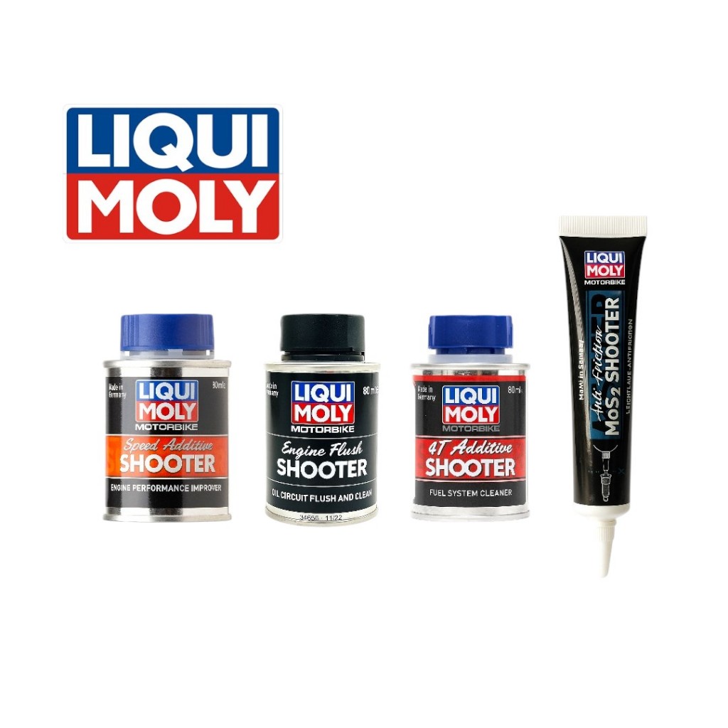 สารเติมเเต่ง Liqui Moly น้ำยาฟลัซซิ่ง SHOOTTER/น้ำยาล้างหัวฉีด 4T SHOOTER/สารล้างห้องเผาไหม้SPEED SH