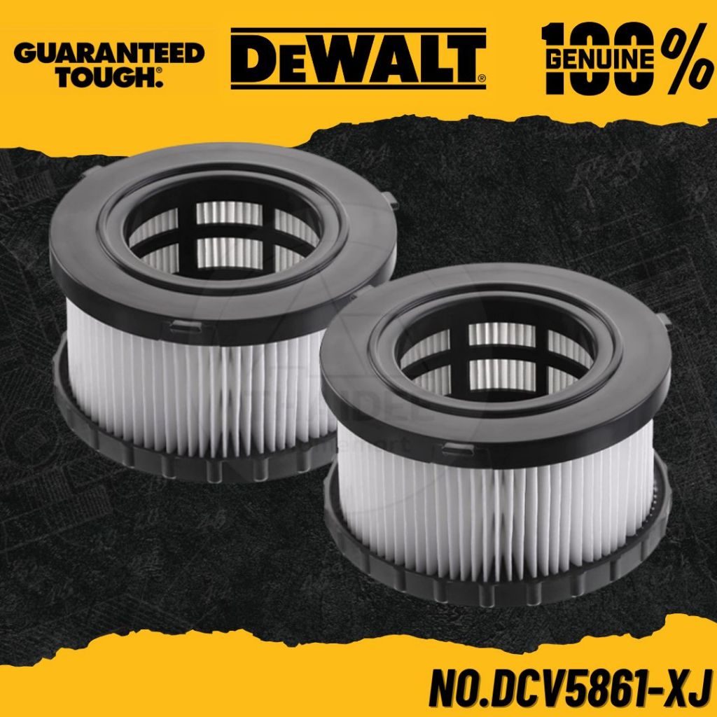 DEWALT อะไหล่ไส้กรองสำหรับเครื่องดูดฝุ่น DCV586M 2 ชิ้น No.DCV5861-XJ