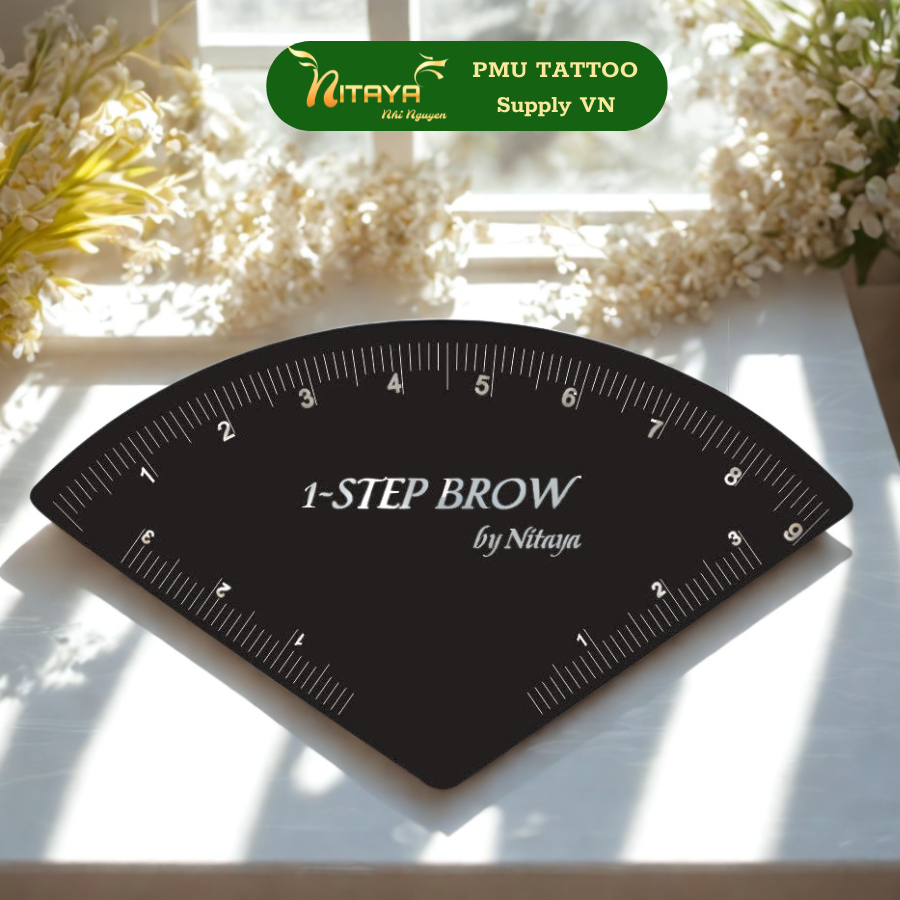 ที่วัดคิ้ว 1STEPBROW แบบสแตนเลส 304 แกะสลักเลเซอร์ – รูปที่ 4