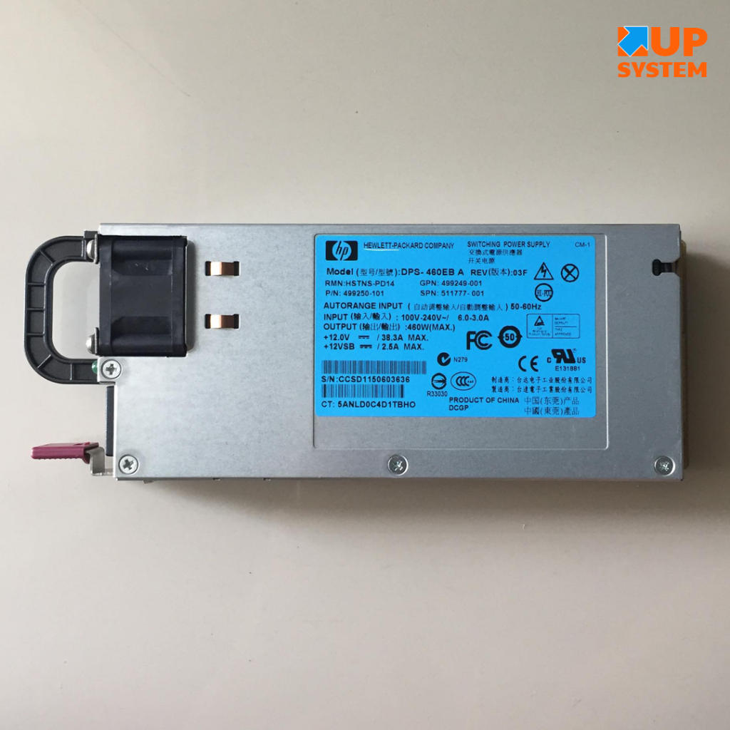 Power supply 460W / DPS-460EB A / for HP DL360 DL380 DL360G6 DL380G7 (มือสอง)