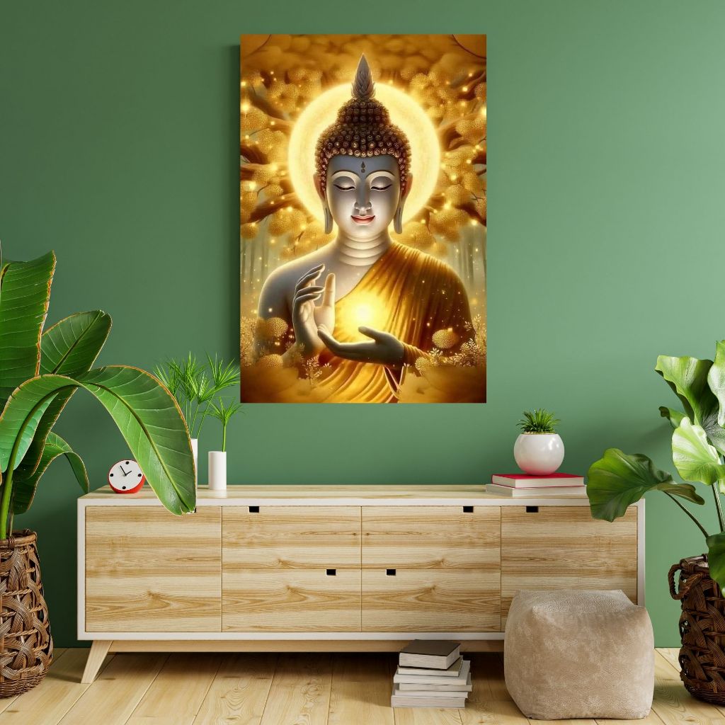 กรอบลอยไวนิล รูปพระพุทธเจ้า