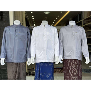 เสื้อบลางอชาย เสื้อ3กระเป๋าแขนปล่อยผ้าพัลมา