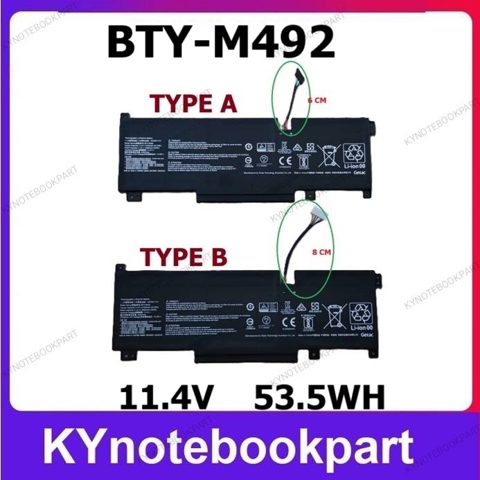 BATTERY ORIGINAL MSI แบตเตอรี่ ของแท้ MSI Sword 15 A11U Katana GF66 12Ux Pulse GL66 GL76 12Ux GL66  