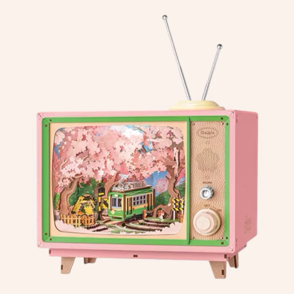 โมเดล DIY ประกอบเอง Rolife Sakura Dreamy Tour DIY Music Box 3D Wooden Puzzle AMT02 English version [พร้อมส่ง]