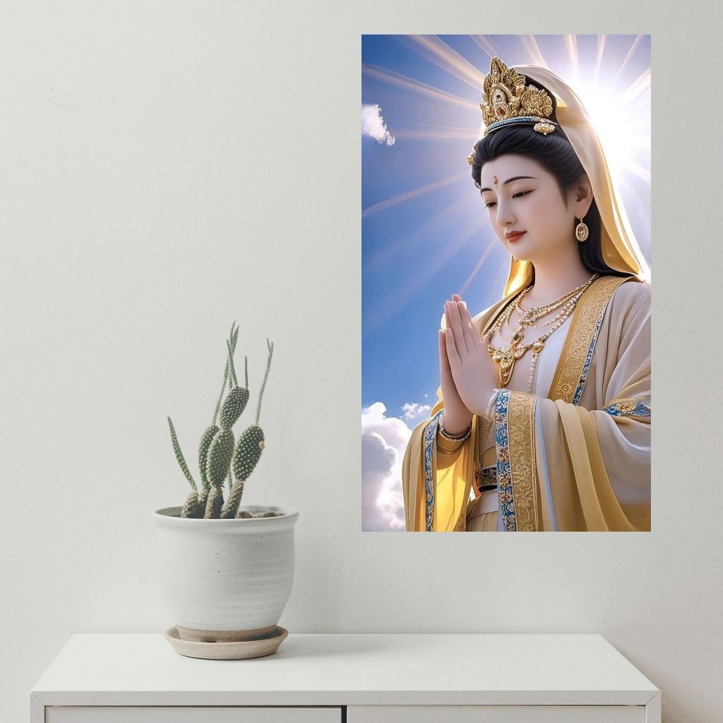 กรอบลอยไวนิล รูปพระแม่กวนอิม - รูปที่ 5