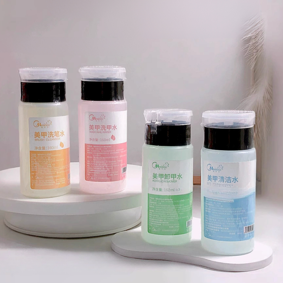 Meidise น้ำยาล้างเล็บเจล ขวดปั้ม น้ำยาล้างเล็บ ล้างสีทาเล็บเจล น้ำยาเช็ดหน้าเล็บ cleanser