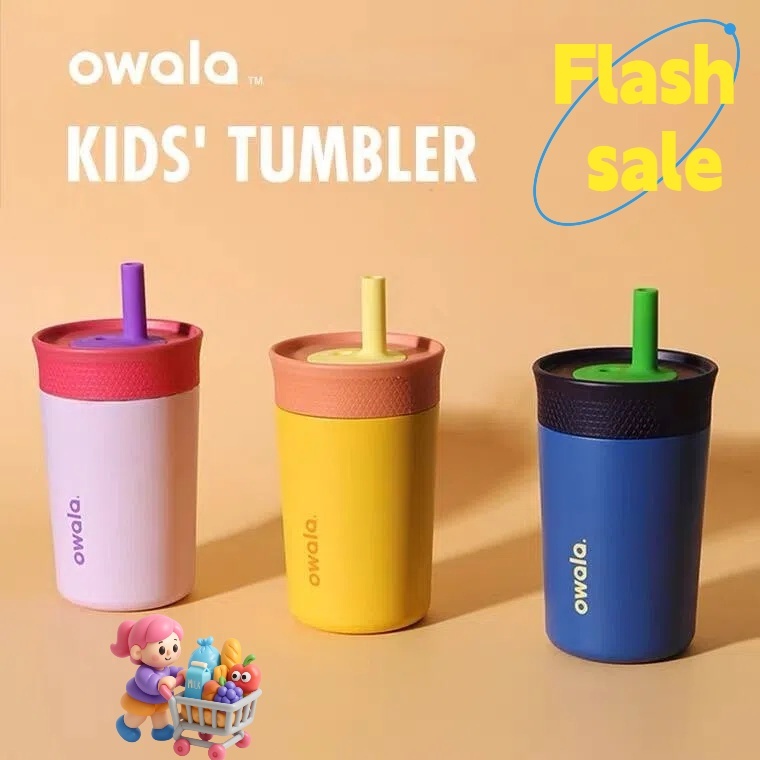 🔥ของแท้ 100%🌟Owala Tumbler Kids Stainless Steel Tumbler 12 oz
