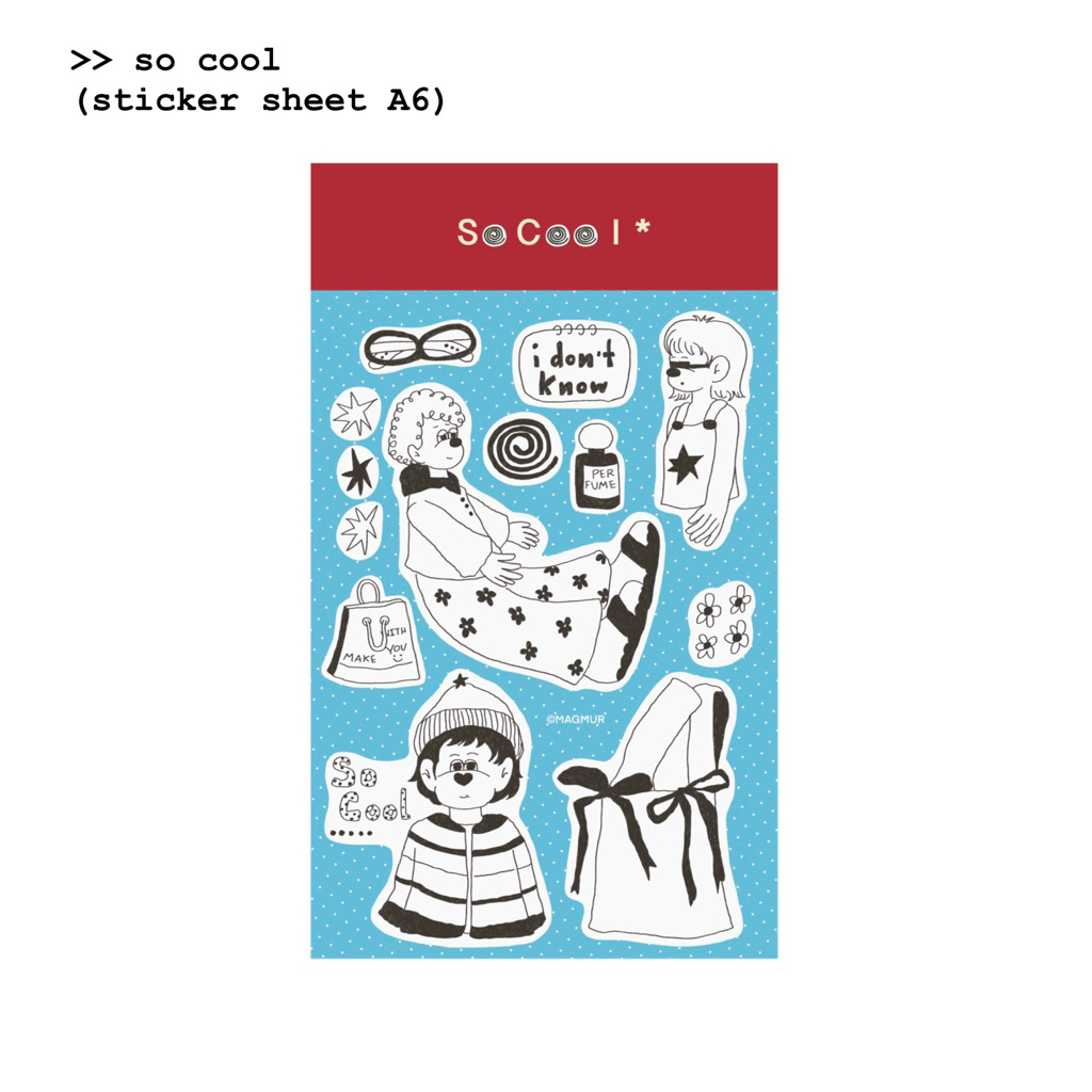 so cool (sticker sheet A6)