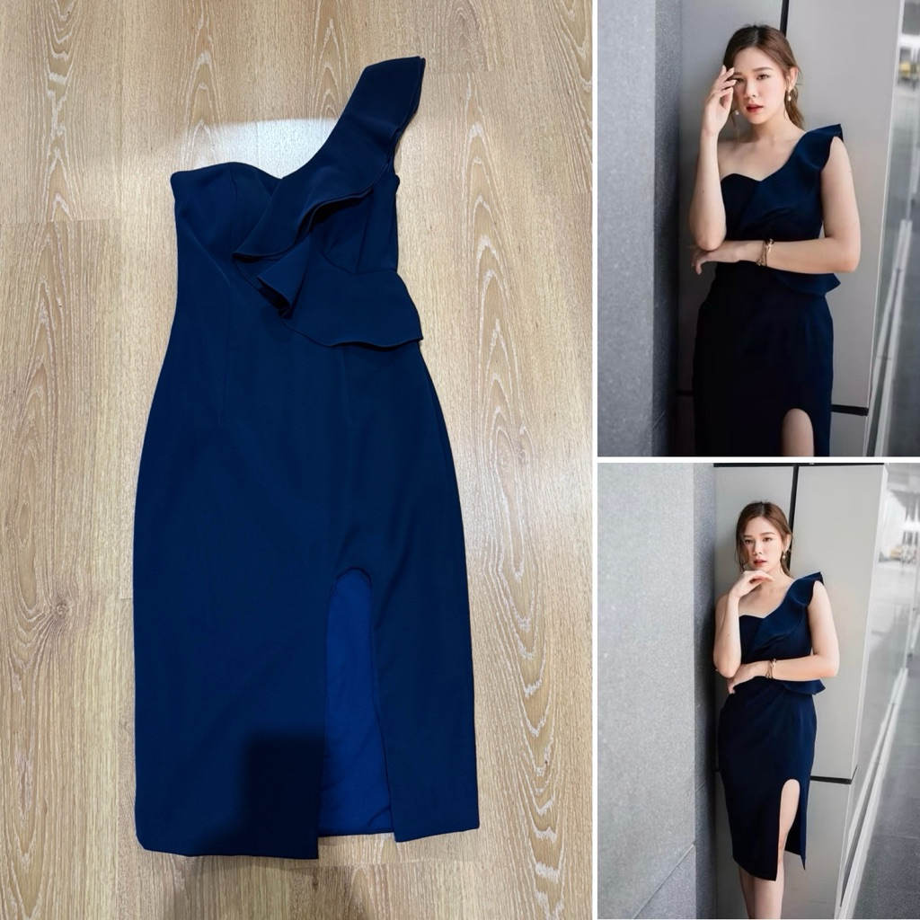 (ใช้โค้ดลดได้) calico official coco dress สี navy
