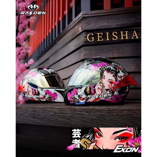 หมวกกันน็อค RAIDEN รุ่น EXON ลาย GEISHA