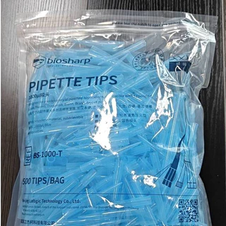 ปิเปตทิป 1000 ul Blue | Pipette Tip (500 pcs/bag) ยี่ห้อ Biosharp