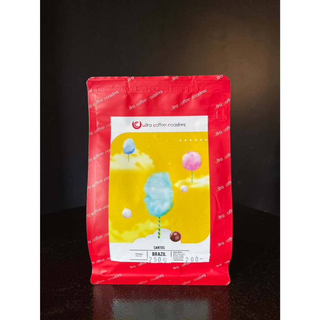 เมล็ดกาแฟ Brazil 250g. คั่วกลาง ถึง กลางค่อนไปทางอ่อน