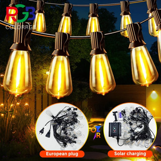 ไฟปิงปองโซลาร์ ST38 - หลอด LED พร้อมช่องเสียบ E12, น้ำตกป้อง…