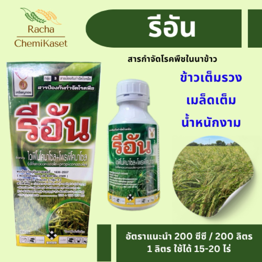 รีอัน (ไดฟีโนโคนาโซล + โพรพิโคนาโซล) สารแทนอามูเร่ ขนาด 1 ลิตร