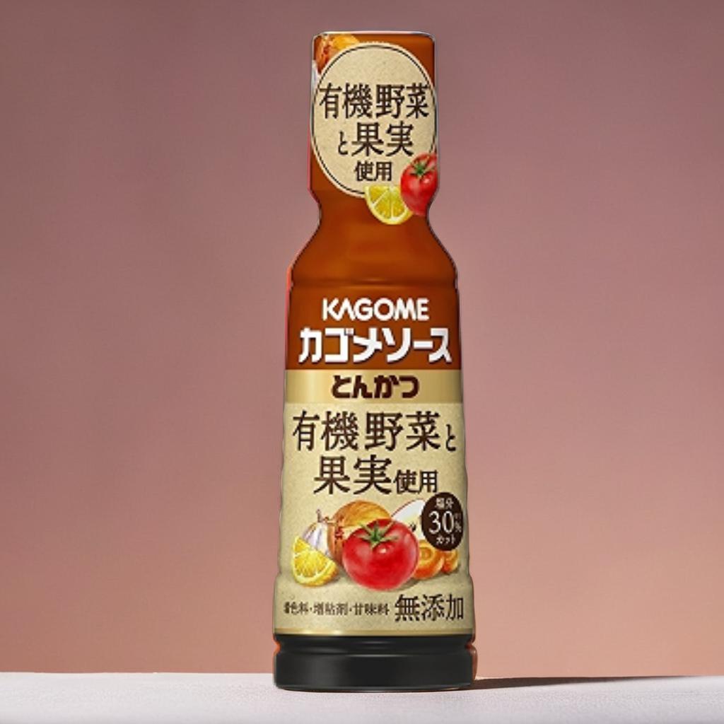 Kagome ซอสทงคัตสึออร์แกนิก สูตรลดโซเดียม 30% ไม่มีสารปรุงแต่ง 175ml | Organic Tonkatsu Sauce ต้นตำรับญี่ปุ่น175ml