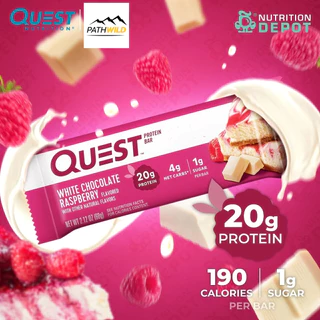 Quest Protein Bar โปรตีนบาร์ รสชาติหลากหลาย โปรตีนสูง คาร์โบไฮเดรตต่ำ ปราศจากกลูเตน เป็นมิตรกับคีโต