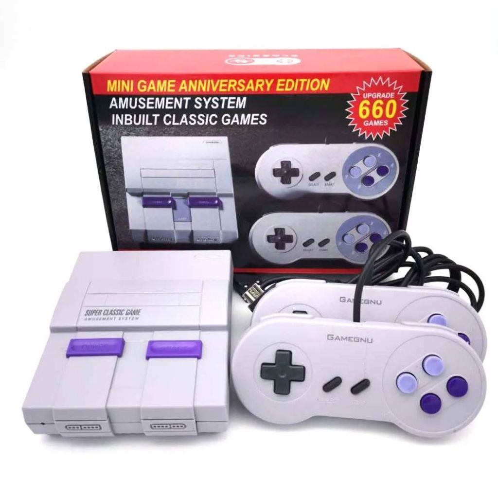 NEW SFC660 Game เครื่องเล่นเกมส์ ย้อนวัย เกมส์ย้อนยุค เกมคอนโซล Game Video Console 8 bit 660เกมส์ ราคา ถูกที่สุด ดีลบีเคเค แกลเลอรีภาพที่ 2