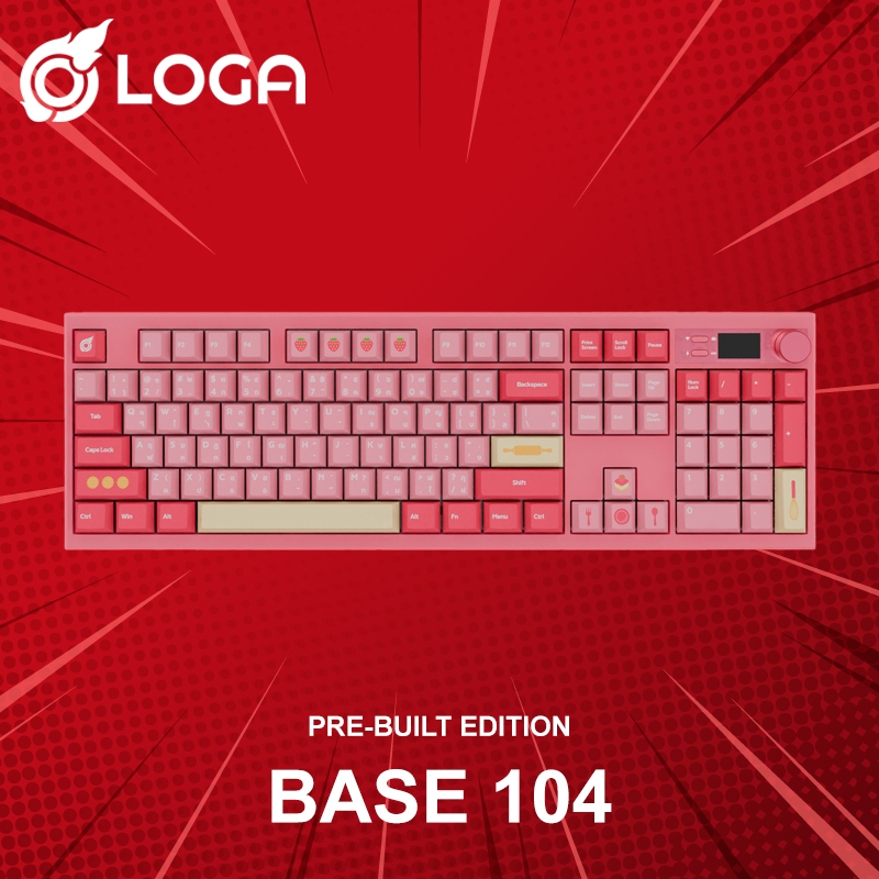 คีย์บอร์ดไร้สาย LOGA BASE 104 PRE-BUILT EDITION ประกันศูนย์ 2 ปี