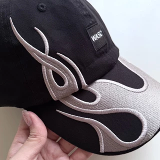 [HERMANZ] หมวกแฟชั่นแนวสตรีท หมวกลายไฟ WASC CAP