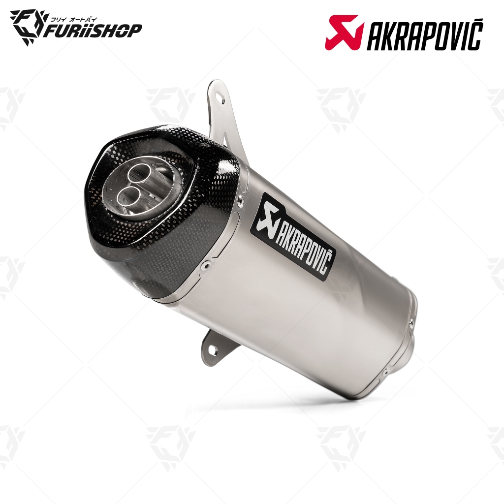 ท่อสูตร/ท่อแต่ง/ท่อไอเสีย Akrapovic Slip on SS new shape : for GTS300 Under 2022