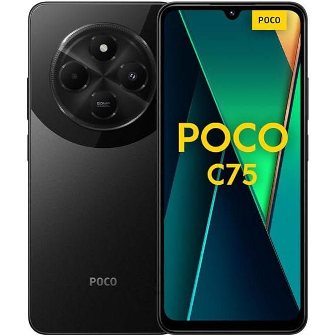 POCO C75 โทรศัพท์มือถือ 8GB +256GB  แบตเตอรี่ 5000mAh หน้าจอ 6.74" 90Hz มือสอง