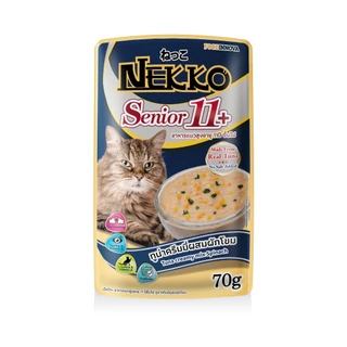 Nekko อาหารเปียกแมว ขนาด 70 กรัม (ยกโหล 12 ซอง)