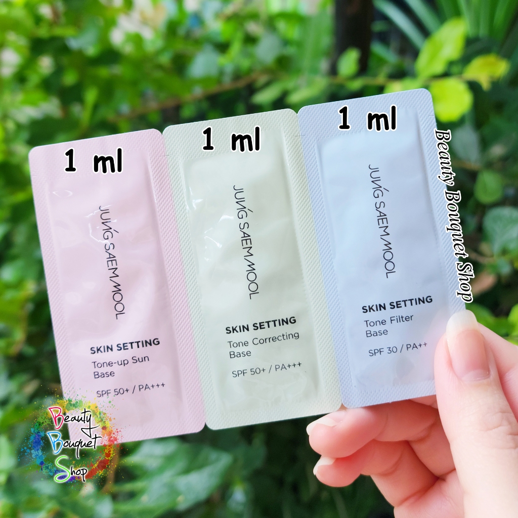 JUNGSAEMMOOL Skin Setting Tone-up Sun, Tone Correcting Base, Tone Filter (3*1 ml)
