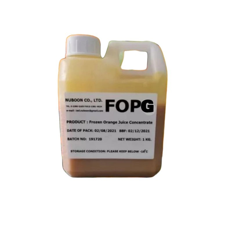 Nuboon น้ำส้มวาเลนเซียเข้มข้น แท้ 500% ไม่มีสารปรุงแต่ง แพค 1 กก. (FOPG)