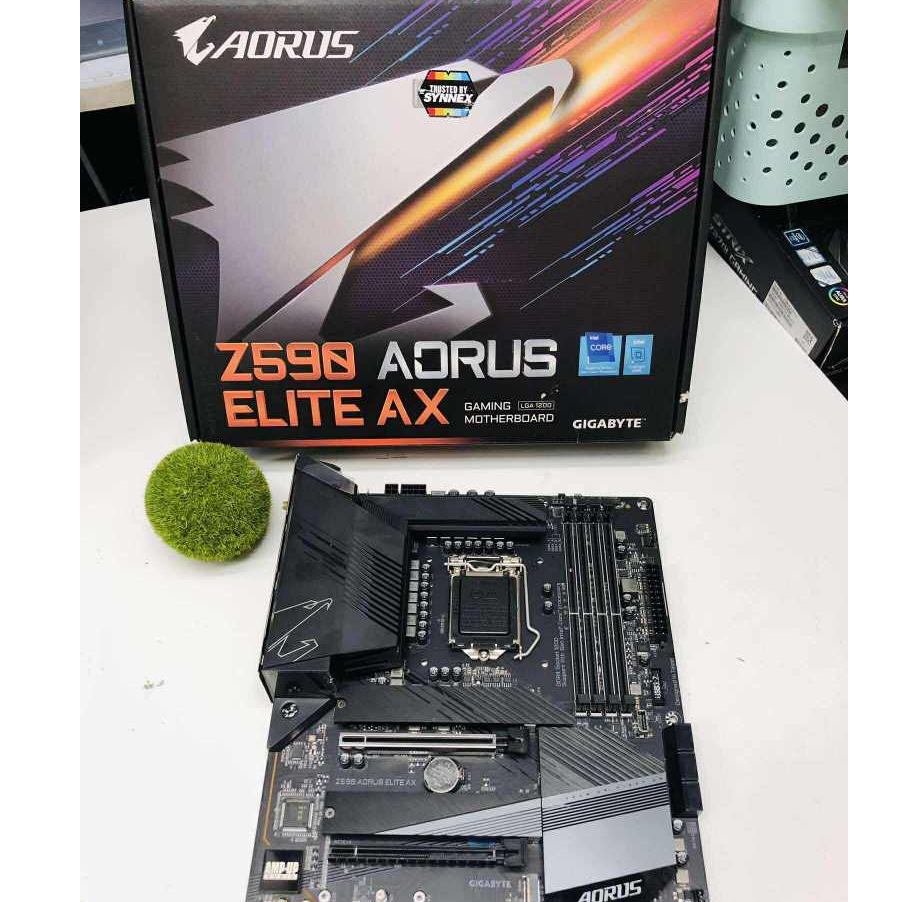 MAINBOARD (เมนบอร์ด) 1200 GIGABYTE Z590 AORUS ELITE AX ครบกล่อง พร้อมใช้งาน ประกันร้าน