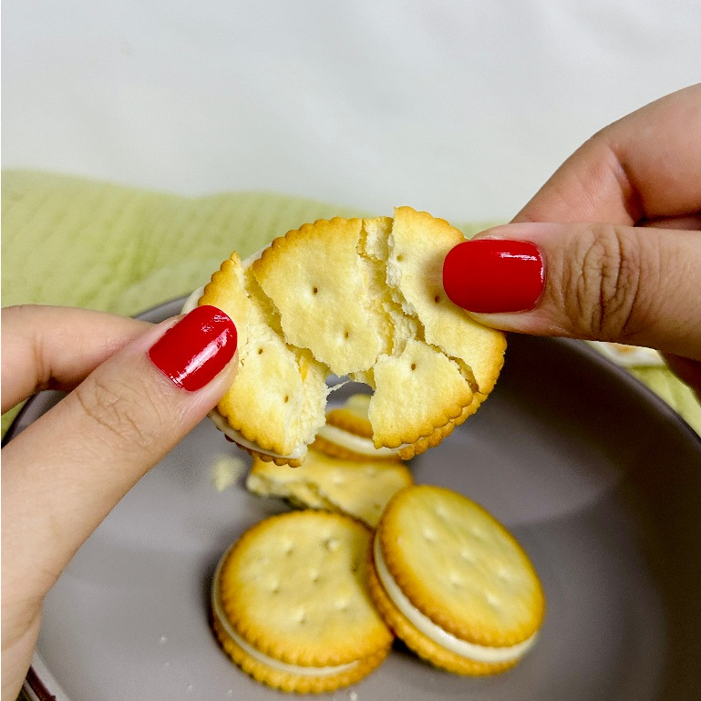 ♥ขั้นต่ำ 20 ชิ้น ♥ แครกเกอร์ตังเม ไต้หวัน  แครกเกอร์นูกัต nougat cracker