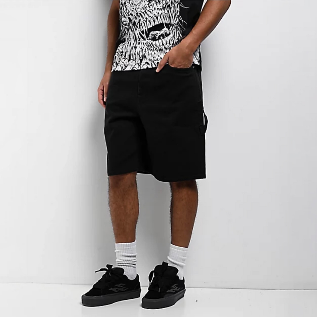 Lurking class by Sketchy Tank Lurkr Wash Black Denim shorts