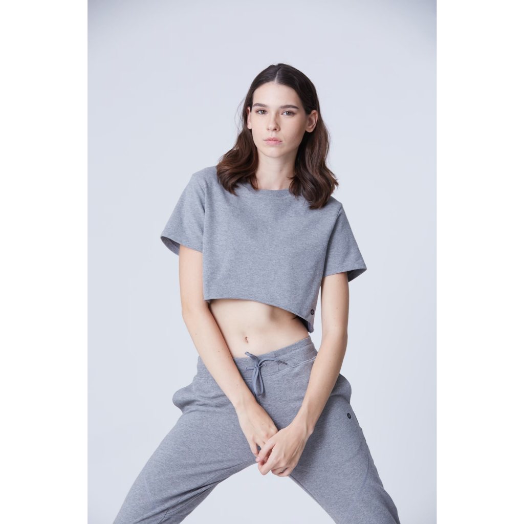 Active cropped top GREY (Free Size)