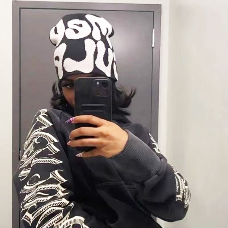 ส่งเร็ว💥หมวกบีนนี่ Y2Kพิมพ์ลายตัวอักษร MeaCulpa ผ้าวูลถัก ให้ความอบอุ่น คุณภาพสูงแฟชั่นสําหรับผู้ชายและผู้หญิง - รูปที่ 5