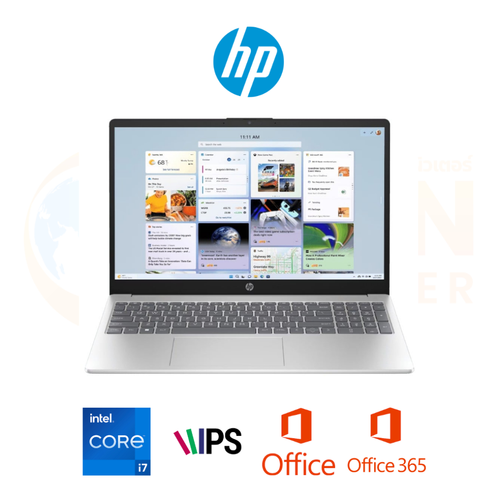 HP 15-FR0023TU NOTEBOOK (โน๊ตบุ๊ค) INTEL CORE I7-13620H / 16GB / 512GB / WIN11+OFF+OFF365 / ประกันศู