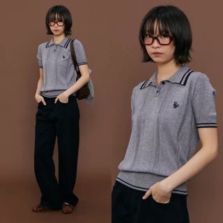 Bemingtop976(S-M)-Cable Knit Polo – เสื้อลายฉลุคอปก ทรงหรู แต่ใส่ได้ทุกวัน