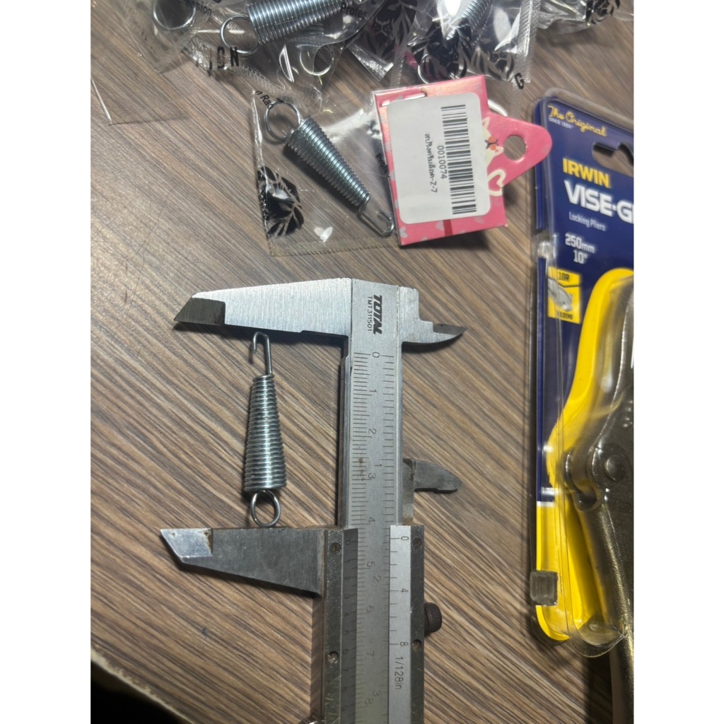 สปริงดึงใส่คีมล็อคไวท์กริป VISE-GRIP ครีมล็อคปากตรง เหล็กสปริงชุบซิ้ง ป้องกันสนิม