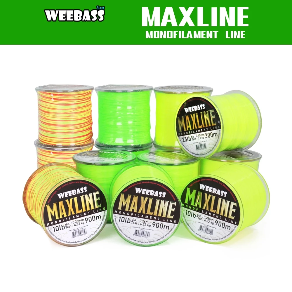 WEEBASS สายเอ็น - รุ่น MAXLINE 1/8LB สายเอ็นโหลด สายเอ็นตกปลา