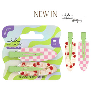 ใหม่ล่าสุด🎉 INVISIBOBBLE กิ๊บติดผม CLIPSTAR Cherry Topping (…