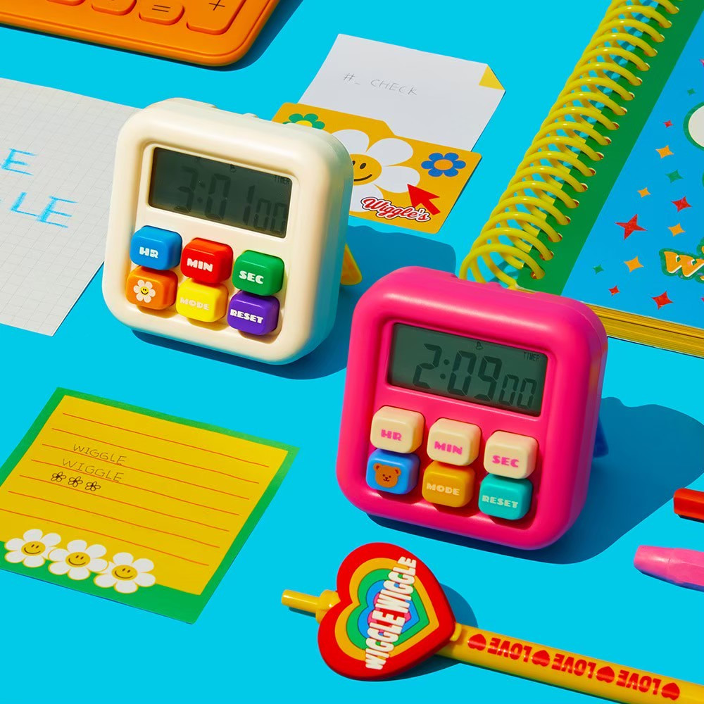 ส่งจากไทย🌈นาฬิกาจับเวลา STOPWATCH ที่จับเวลา Wiggle Wiggle แท้ ตัวตั้งเวลา สีสดใส 35016