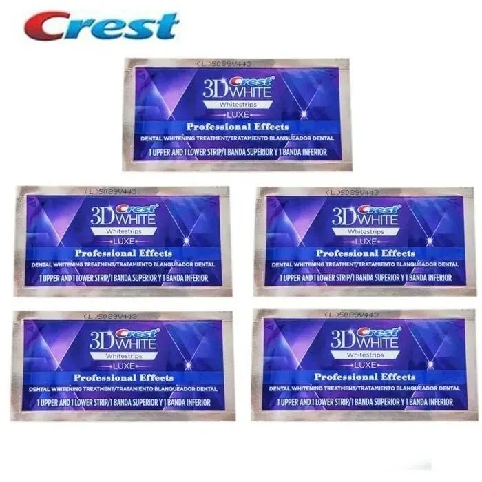 Crest 3D Whitestrips Professional Effects, Whitestrip 3D White, Teeth Whitening Strip Kit, Crest Tee
