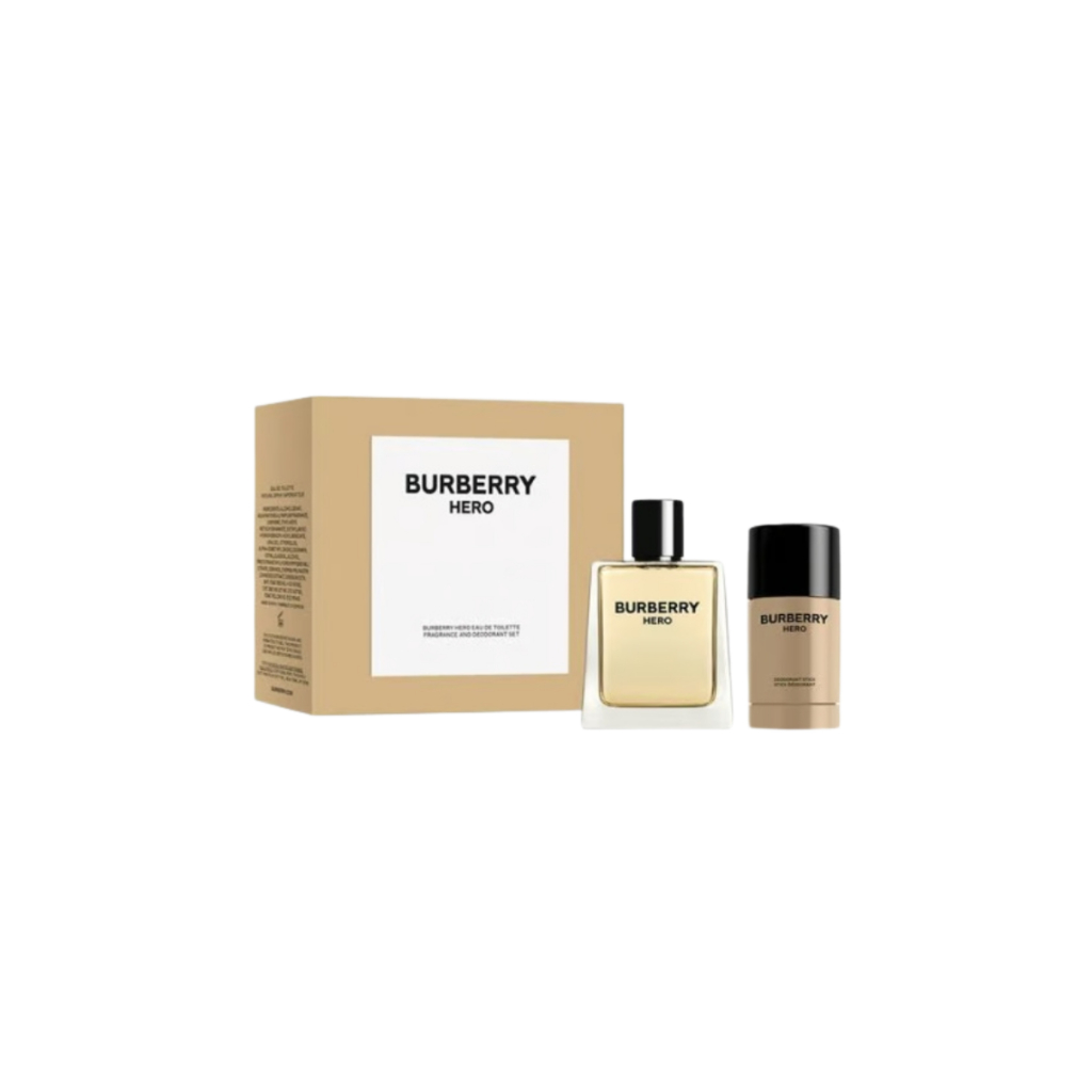 Burberry hero eau de toilette 75ml+deodorant stick 70g  Burberry Hero Eau de Toilette ขนาด 100 มล. (