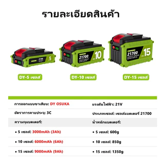 YOUXIAN 21700 3C 21V ใช้กับไขควงไฟฟ้า/ค้อนไฟฟ้า/เครื่องเจียร/สว่าน รองรับแบตเตอรี่ DY และ Makita