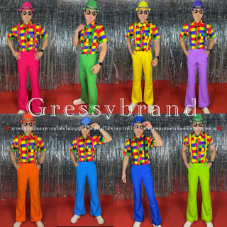 เซตเสื้อสกอตแขนสั้นกางเกงสีพื้น ชุดลายสกอตชาย ชุดลายสกอตกางเ…